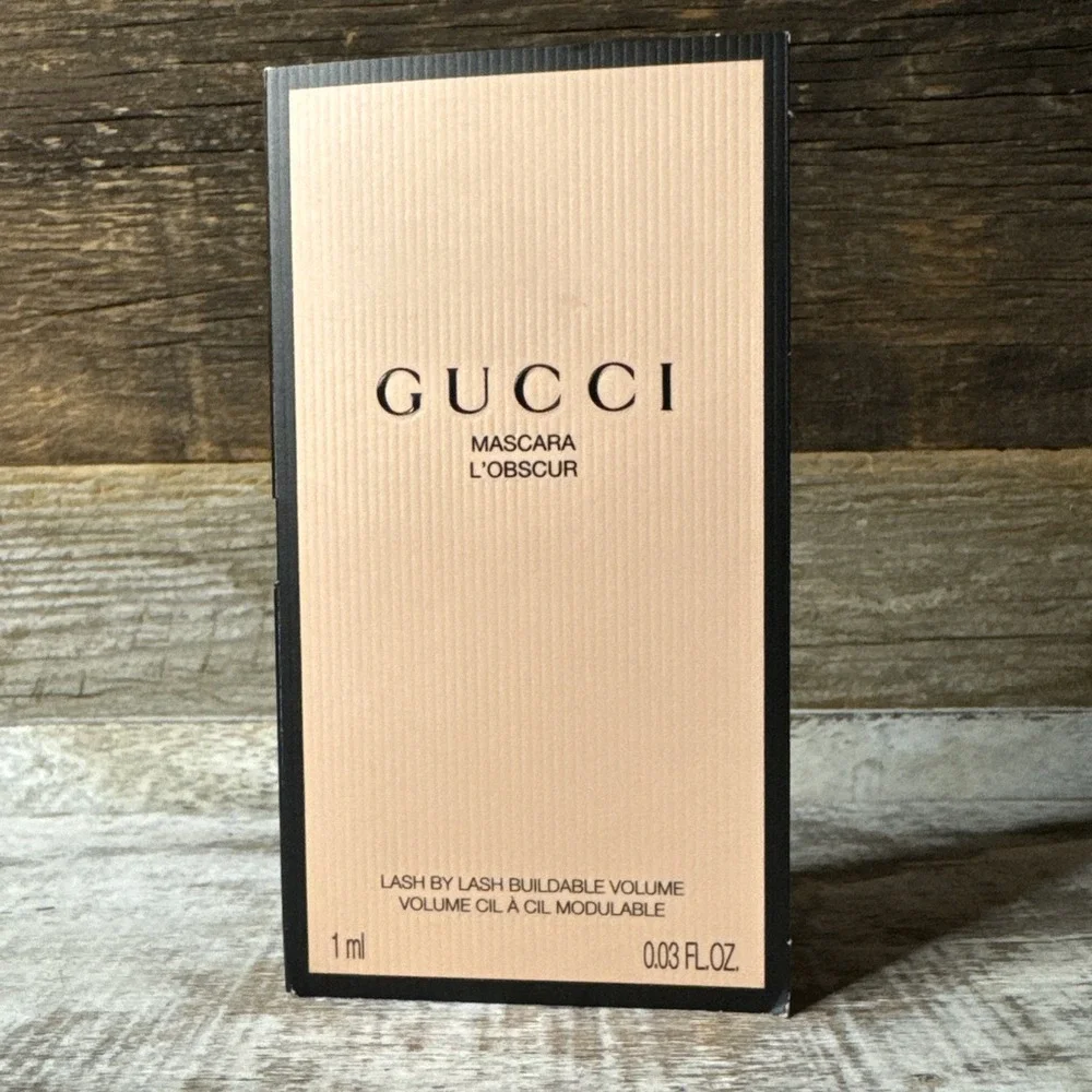 GUCCI Lash By Lash‎ L'Obscur Length Mascara Black 0.03 oz Trial Size NEW